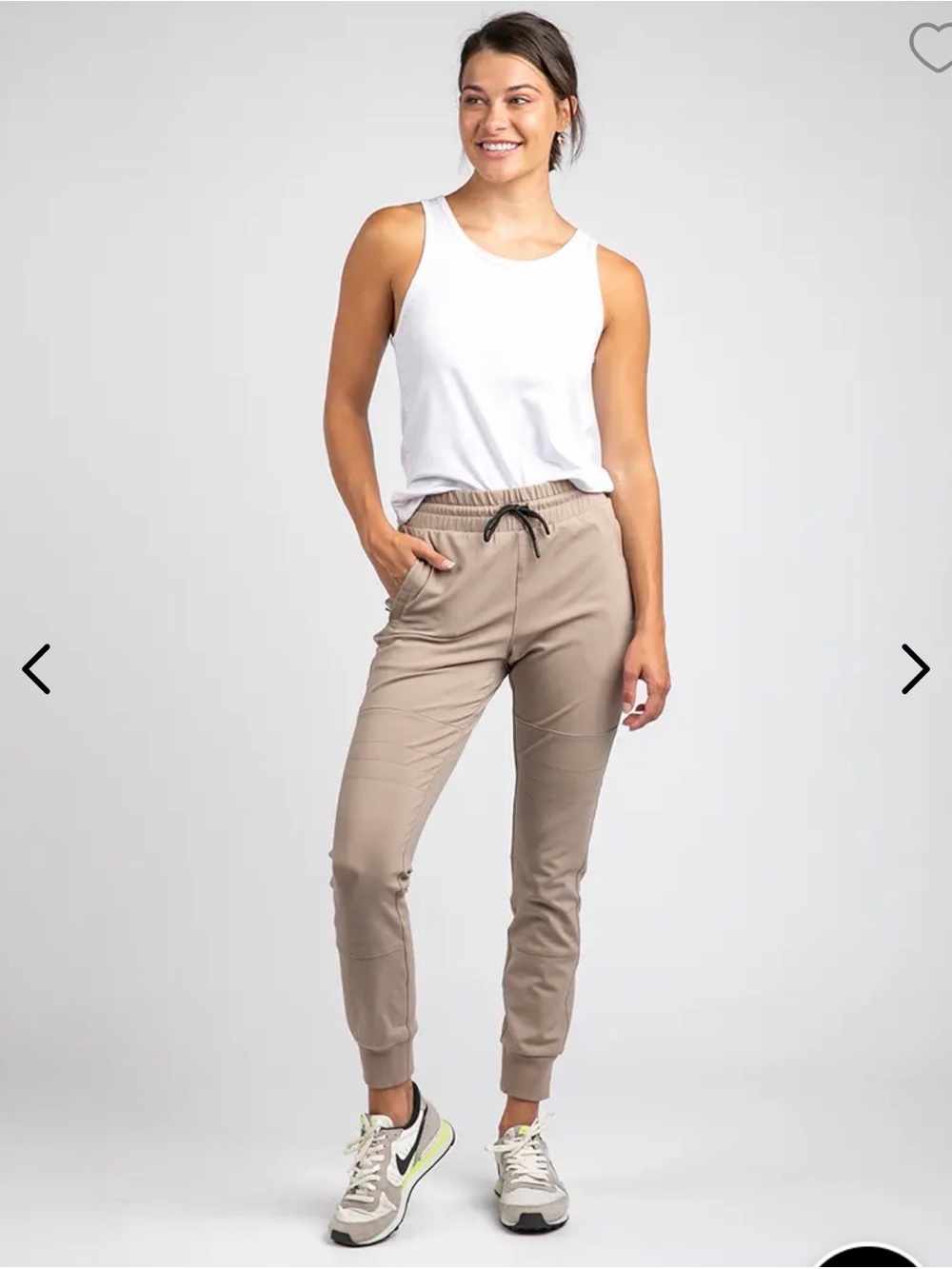 BYLT Women’s Elite+ Jogger Pants in Sand - Comfortable Everyday Fit Large NEW - Picture 2 of 11